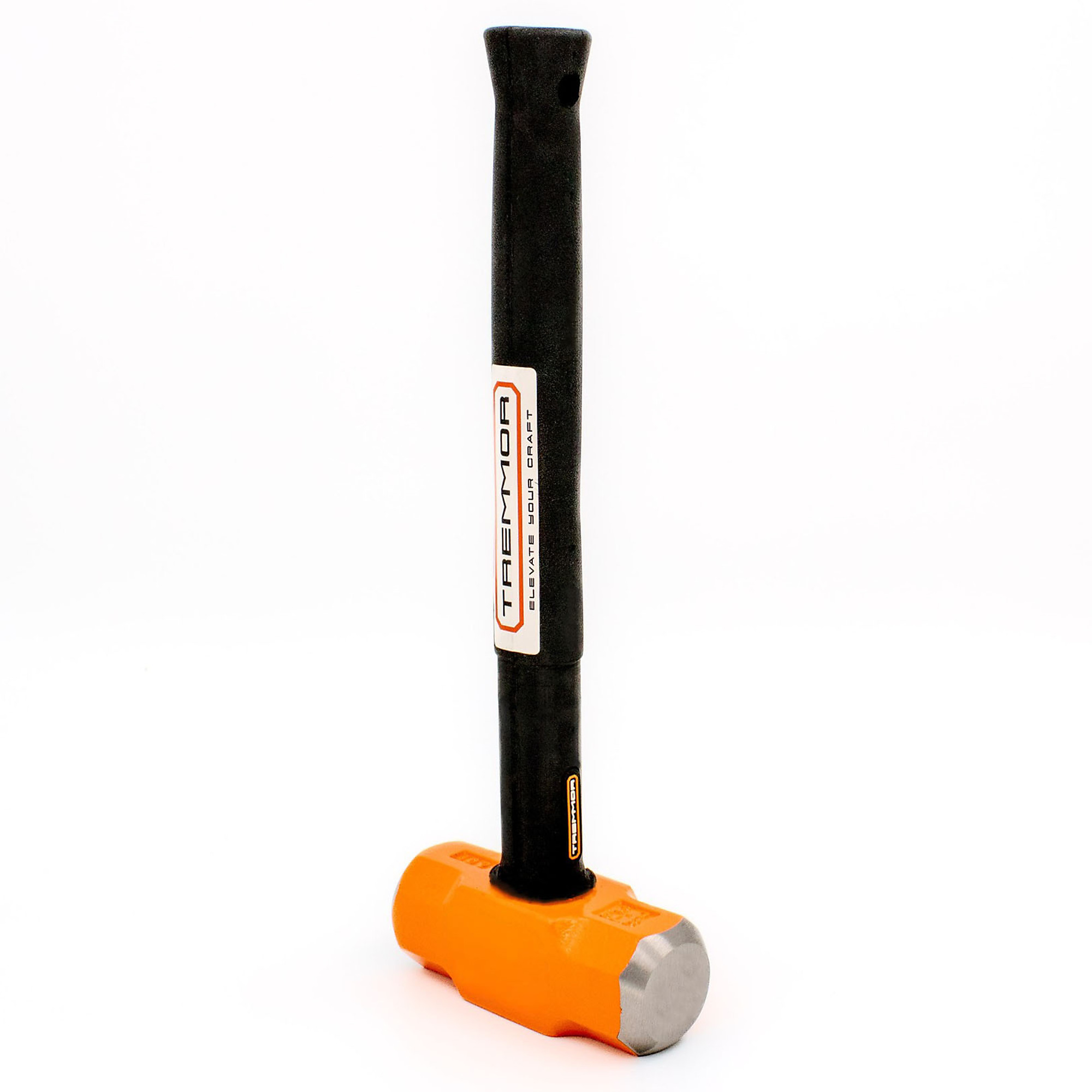 TREMMOR 6lb Sledge Hammer | Heavy Duty Sledgehammer with Steel Reinforced Rubber Handle Mini Sledge Hammer Tether Ready | Sledgehammers for Pros, Industrial | TR1641 (16 In. length)